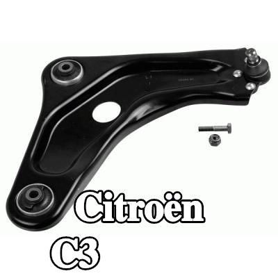 LEMFÖRDER ذراع التعليق للمحور الأمامي الأيمن, صفائح فولاذية — Citroën C3