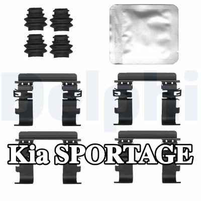 DELPHI طقم تركيب وسادات الفرامل — Kia Sportage