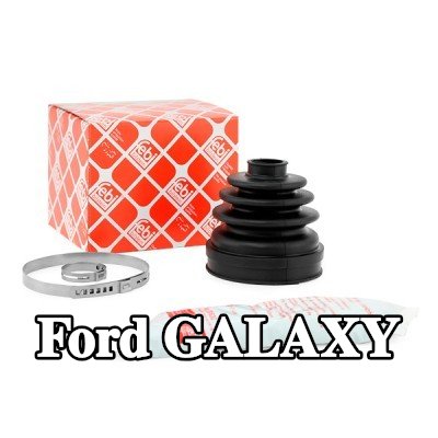 FEBI BILSTEIN طقم غطاء مفصل CV, عمود الإدارة المحور الأمامي الأيسر, على جانب ناقل الحركة, مطاط — 2000 Ford Galaxy