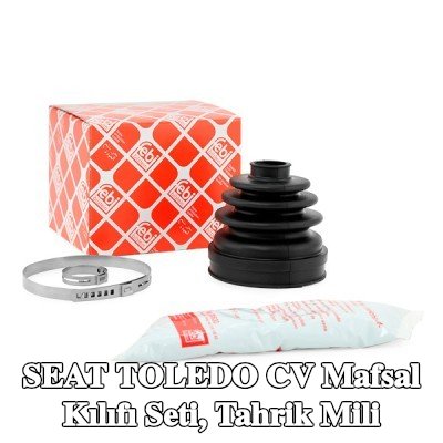 FEBI BILSTEIN CV kılıf kiti, tahrik mili Ön Aks Sol, şanzıman tarafında, Kauçuk — 2005 SEAT Toledo