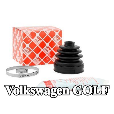 FEBI BILSTEIN طقم غطاء مفصل CV, عمود الإدارة المحور الأمامي الأيسر, على جانب ناقل الحركة, مطاط — 2007 Volkswagen Golf