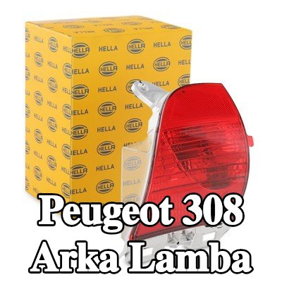 HELLA Arka lamba Sol, ampul ile, ampul tutuculu — 2012 Peugeot 308