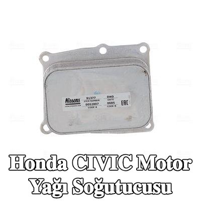 NISSENS Contasız motor yağı soğutucusu, yağ filtresi muhafazası olmadan, filtre olmadan — Honda Civic