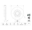BOSCH Fren diski Dış Çap: 288mm, Havalandırmalı, Kaplamalı, cıvata/vida ile — 2008 SEAT Toledo (8)
