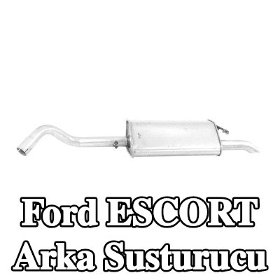 WALKER Arka susturucu 1150mm, montaj parçaları olmadan — Ford Escort