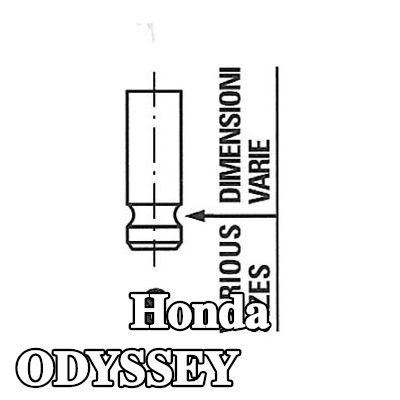 FRECCIA صمام العادم ساق الصمام المطلي بالنيتريد — Honda Odyssey