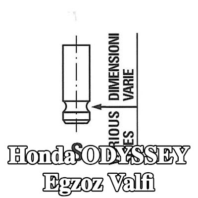 FRECCIA Egzoz valfi Nitrürlenmiş valf gövdesi — Honda Odyssey