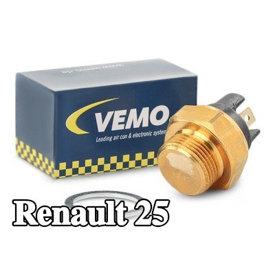 VEMO مفتاح درجة الحرارة, مروحة المبرد مع حشية/مانع تسرب, جودة VEMO الأصلية — Renault 25