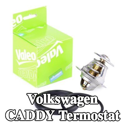 VALEO Termostat 87°C, conta/sızdırmazlık elemanları ile — 2002 Volkswagen Caddy