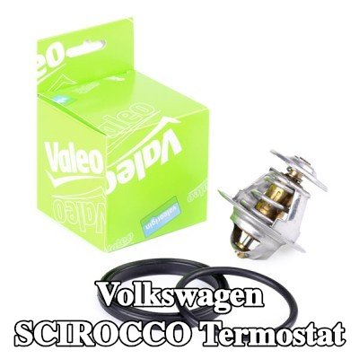 VALEO Termostat 87°C, conta/sızdırmazlık elemanları ile — 1990 Volkswagen Scirocco
