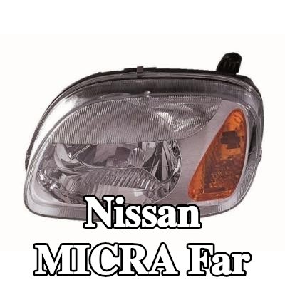 ABAKUS Far Sol, H4, far seviyeleme motoru olmadan, Lens Rengi (yön göstergesi): Sarı, ampul içermez — 2001 Nissan Micra