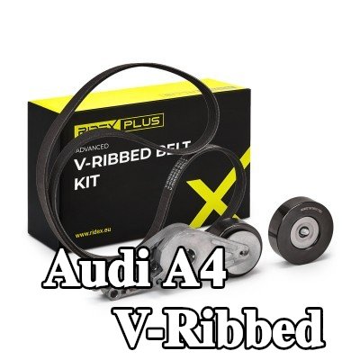 RIDEX PLUS مجموعة أحزمة V-Ribbed — 2005 Audi A4