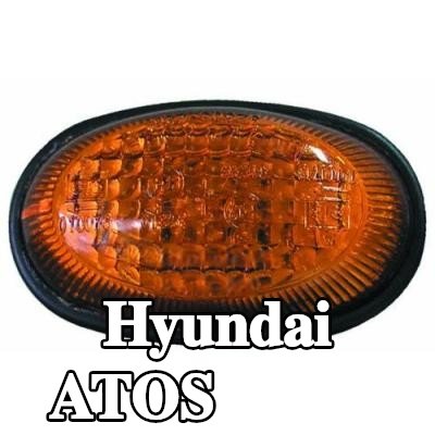 ABAKUS مؤشر جانبي أمامي أيسر, أمامي أيمن, تركيب جانبي, مع لمبة, مع حامل — Hyundai Atos