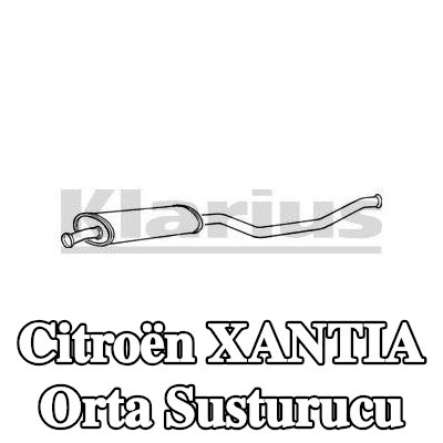 VEGAZ Orta susturucu 1510mm — Citroën Xantia