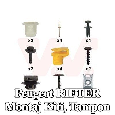 VAN WEZEL Montaj Kiti, tampon — Peugeot Rifter