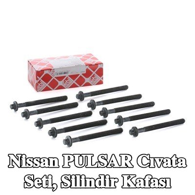 FEBI BILSTEIN Cıvata Kiti, silindir kafası 126mm — Nissan Pulsar