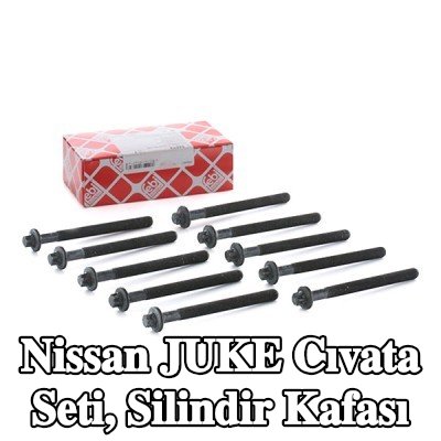 FEBI BILSTEIN Cıvata Kiti, silindir kafası 126mm — Nissan Juke