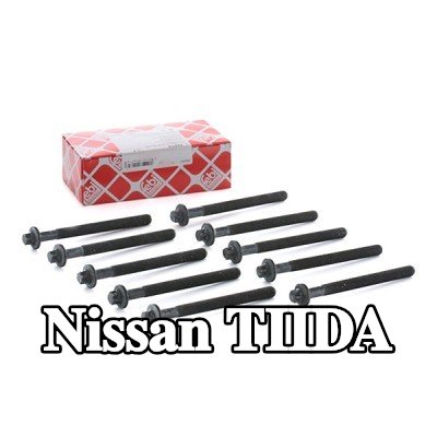 FEBI BILSTEIN مجموعة البراغي, رأس الأسطوانة 126mm — Nissan Tiida