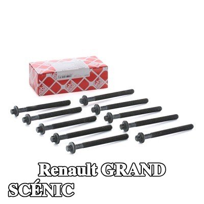 FEBI BILSTEIN مجموعة البراغي, رأس الأسطوانة 126mm — 2012 Renault Grand Scénic