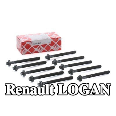 FEBI BILSTEIN مجموعة البراغي, رأس الأسطوانة 126mm — Renault Logan