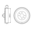BOSCH Arka aks fren kampanası, 268mm — Citroën Nemo (1)