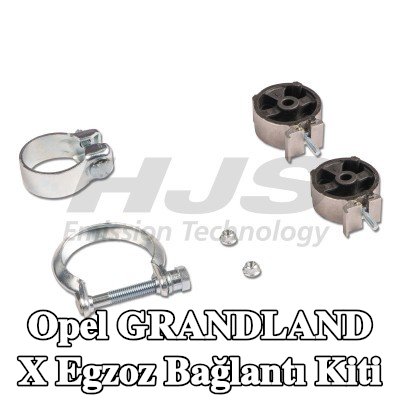 HJS Kelepçeli egzoz bağlantı kiti — Opel Grandland X