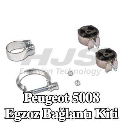 HJS Kelepçeli egzoz bağlantı kiti — Peugeot 5008