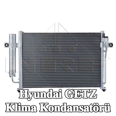 NRF Klima kondansatörü EASY FIT, kurutuculu, conta halkası ile, azot dolgulu — Hyundai Getz
