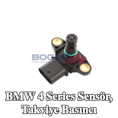 BOGAP Sensör, egzoz turboşarjı öncesi takviye basıncı, conta halkalı, sıcaklık sensörlü, entegre hava sıcaklığı sensörlü — BMW 4 Series