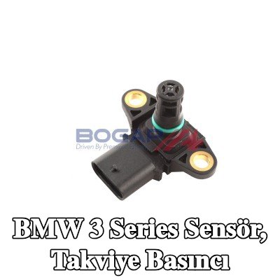 BOGAP Sensör, egzoz turboşarjı öncesi takviye basıncı, conta halkalı, sıcaklık sensörlü, entegre hava sıcaklığı sensörlü — BMW 3 Series