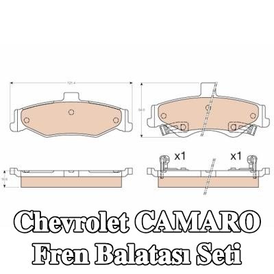 TRW Fren balatası seti 16, 6mm — 2000 Chevrolet Camaro
