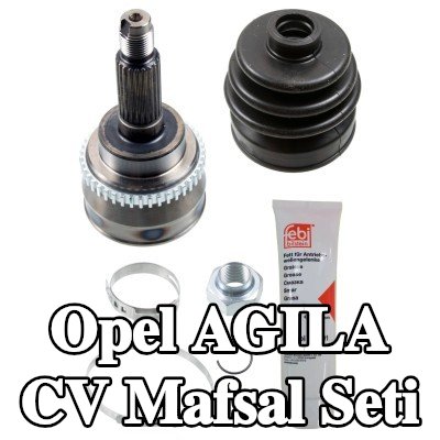 FEBI BILSTEIN Ön aks sol CV mafsal kiti, Ön Aks Sağ, Tekerlek Tarafı, somunlu, gres ile — 2002 Opel Agila