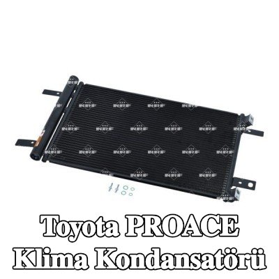 NRF Klima kondansatörü EASY FIT, kurutuculu, conta halkası ile, azot dolgulu — Toyota Proace
