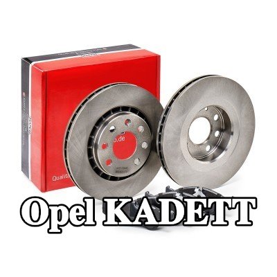 MAPCO مجموعة أقراص الفرامل والوسادات للمحور الأمامي, مُهوى — 1990 Opel Kadett