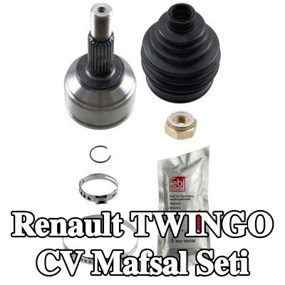 FEBI BILSTEIN CV mafsalı kiti Ön Aks, Tekerlek Tarafı, somunlu, gres ile — 2012 Renault Twingo