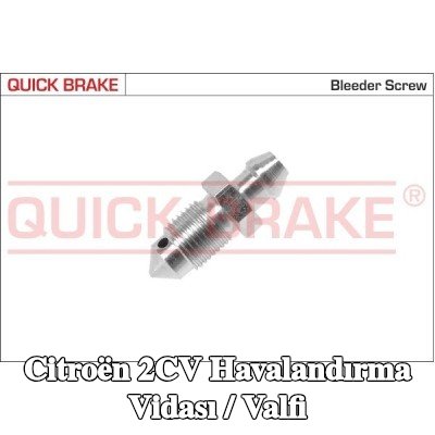 QUICK BRAKE Havalandırma vidası / valfi — Citroën 2cv