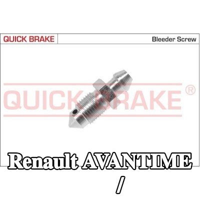 QUICK BRAKE برغي/صمام التهوية — Renault Avantime