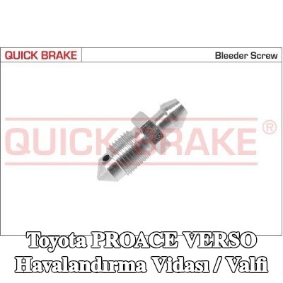 QUICK BRAKE Havalandırma vidası / valfi — Toyota Proace Verso