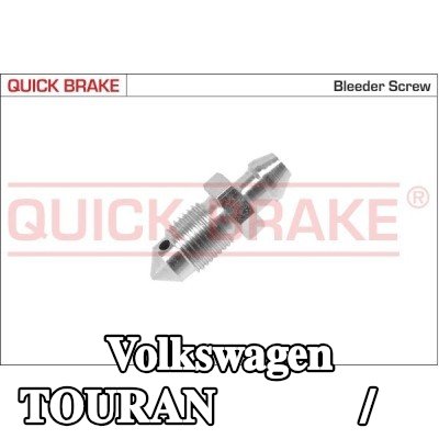 QUICK BRAKE برغي/صمام التهوية — 2012 Volkswagen Touran