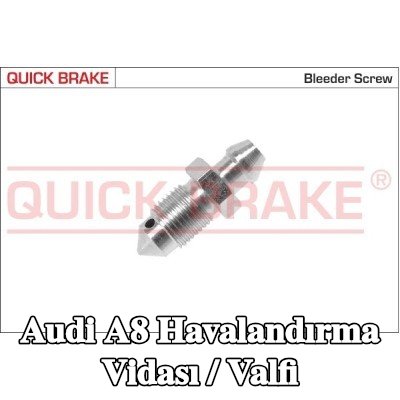 QUICK BRAKE Havalandırma vidası / valfi — Audi A8
