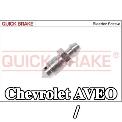 QUICK BRAKE برغي/صمام التهوية — Chevrolet Aveo