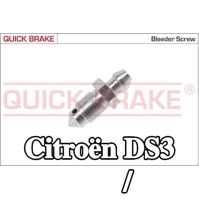QUICK BRAKE برغي/صمام التهوية — Citroën Ds3