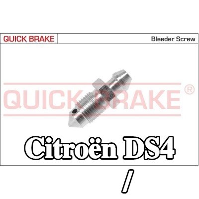 QUICK BRAKE برغي/صمام التهوية — Citroën Ds4