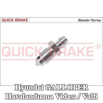QUICK BRAKE Havalandırma vidası / valfi — Hyundai Galloper