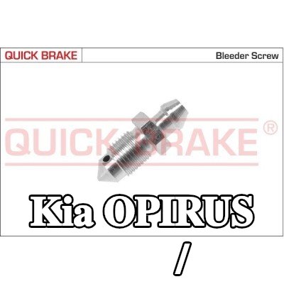 QUICK BRAKE برغي/صمام التهوية — Kia Opirus