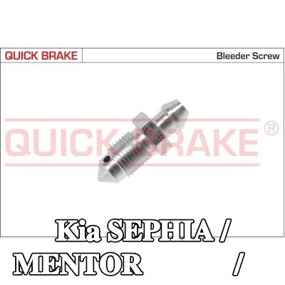 QUICK BRAKE برغي/صمام التهوية — 1997 Kia Sephia / Mentor
