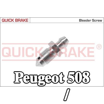 QUICK BRAKE برغي/صمام التهوية — Peugeot 508