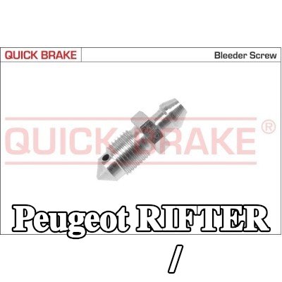 QUICK BRAKE برغي/صمام التهوية — Peugeot Rifter
