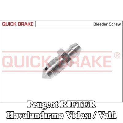 QUICK BRAKE Havalandırma vidası / valfi — Peugeot Rifter