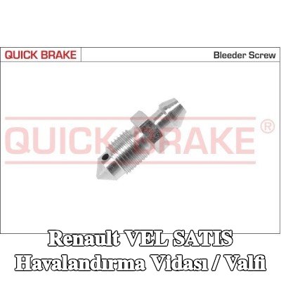 QUICK BRAKE Havalandırma vidası / valfi — Renault Vel Satis